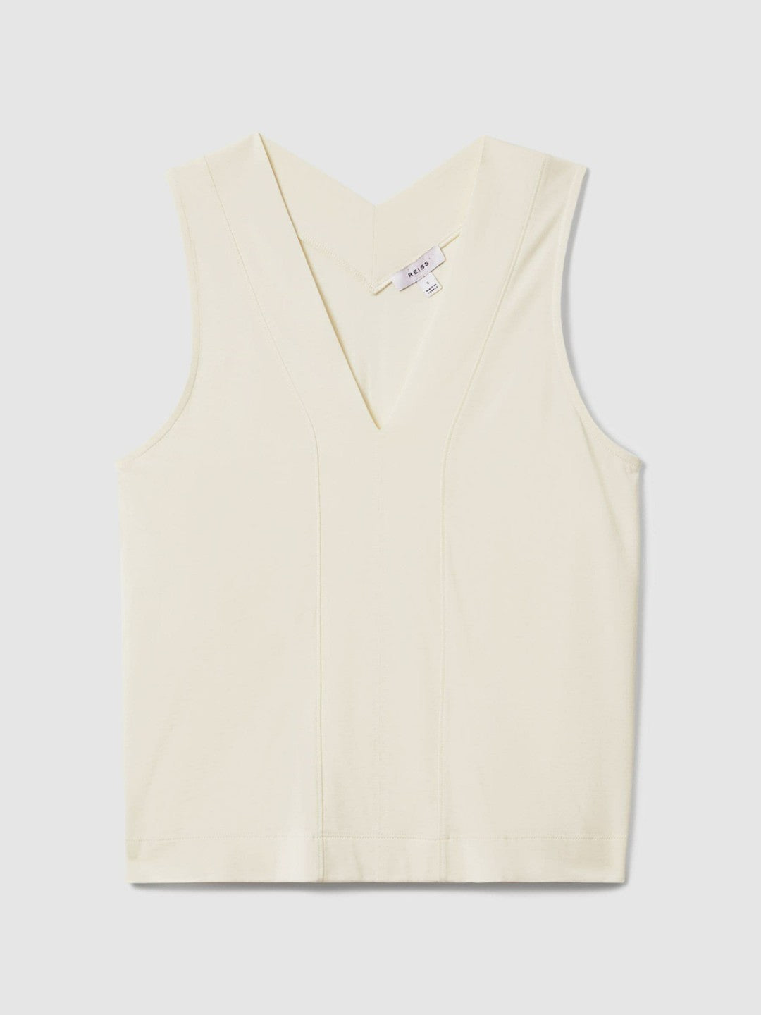 V-Neck Shell Top Ivory | Womens