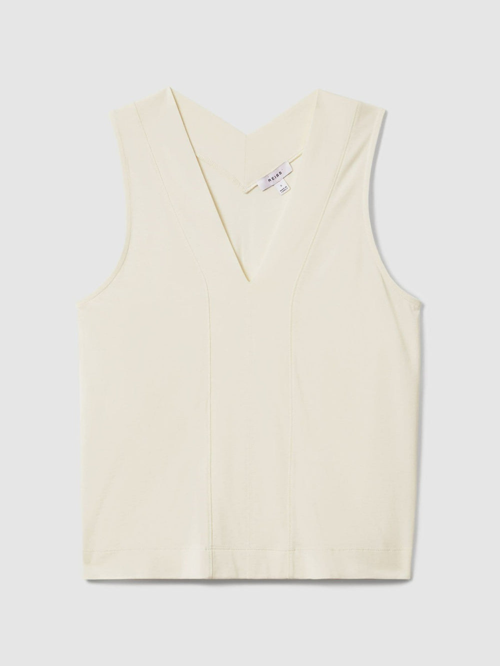 V-Neck Shell Top Ivory | Womens