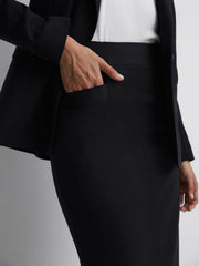 Tailored Pencil Skirt Navy | Womens