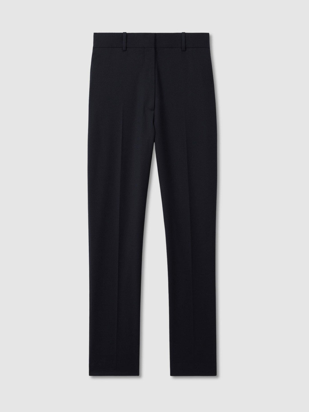 Petite Wool-Blend Tailored Flared Suit Trousers Navy | Womens