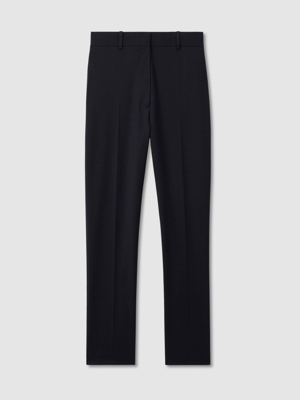 Petite Wool-Blend Tailored Flared Suit Trousers Navy | Womens