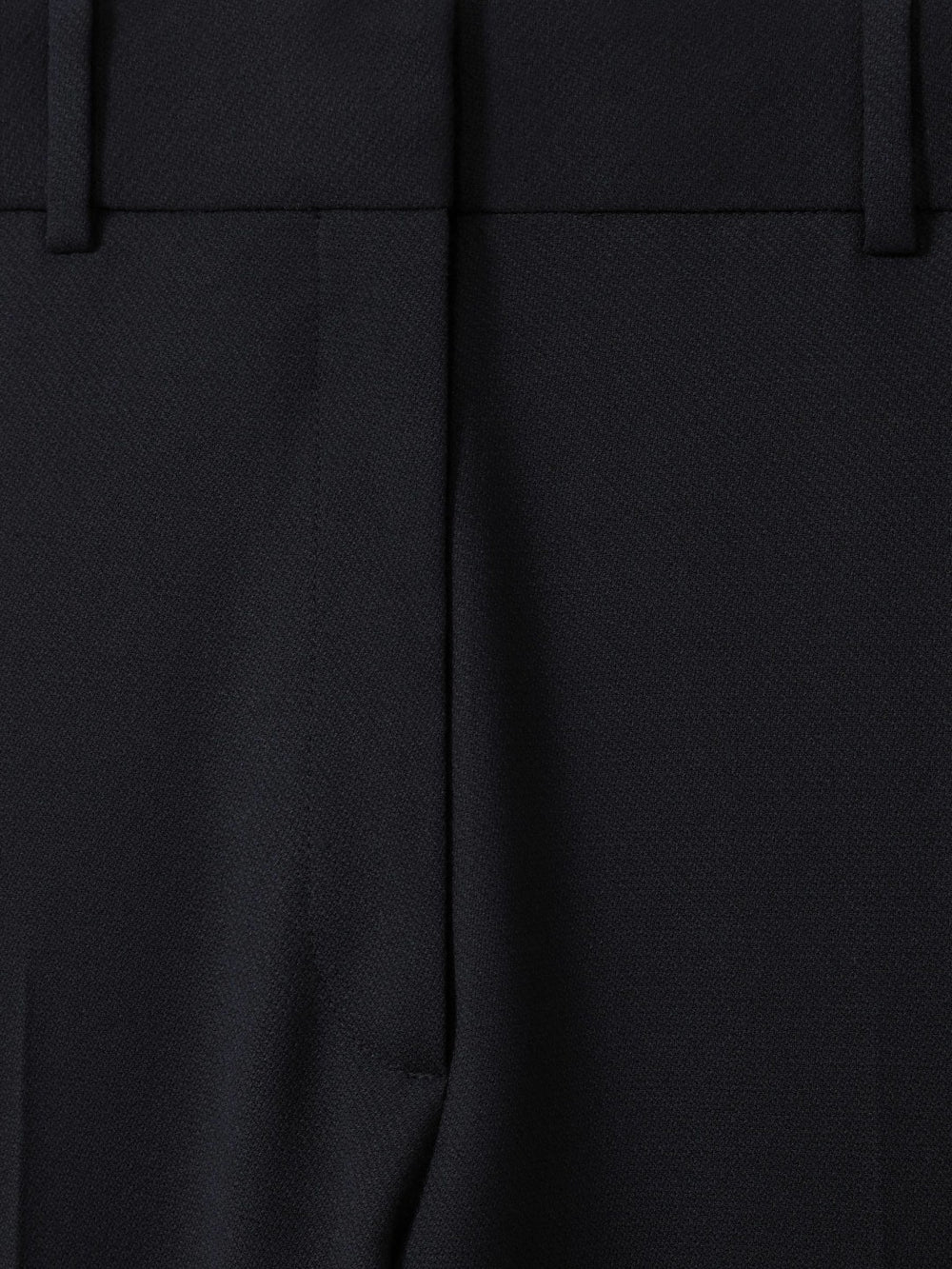 Wool-Blend Tailored Flared Suit Trousers Navy | Womens
