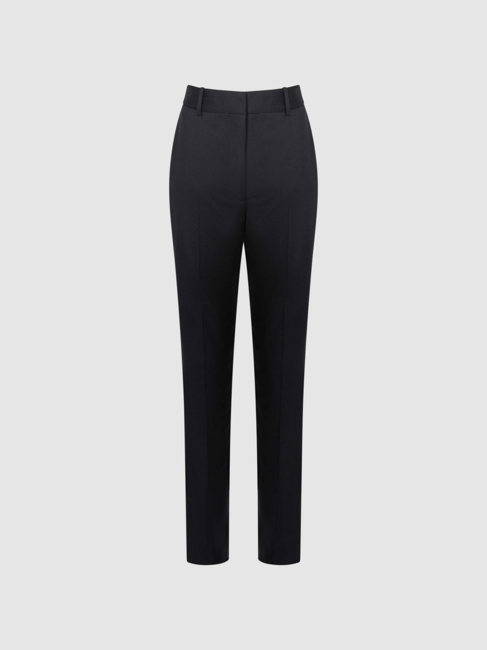 Petite Wool Blend Tapered Suit Trousers Navy | Womens