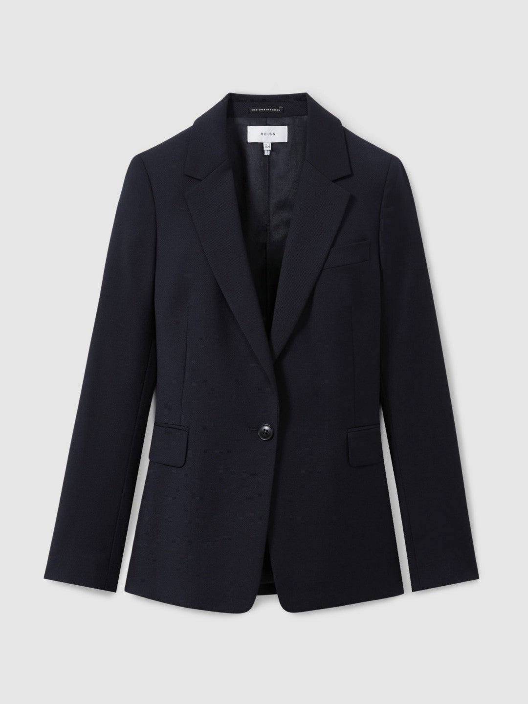 Single Breasted Suit Blazer Navy | Womens