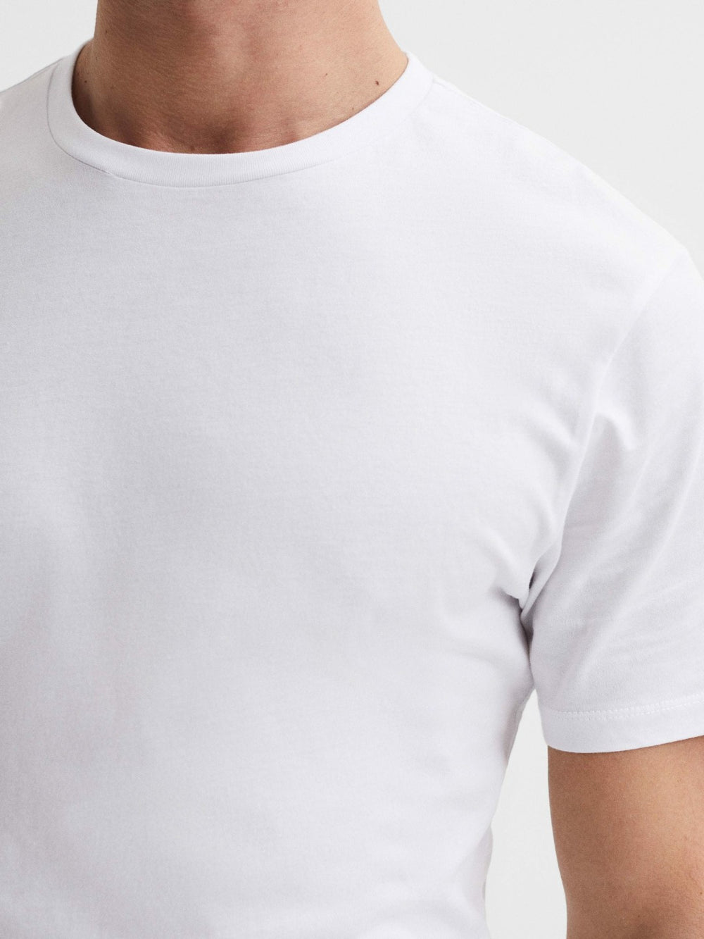 Three Pack Of Crew Neck T-shirts White | Mens
