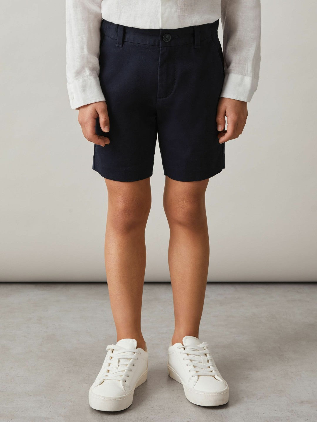 3-9 yrs Cotton Chino Shorts with Stretch Navy | Children