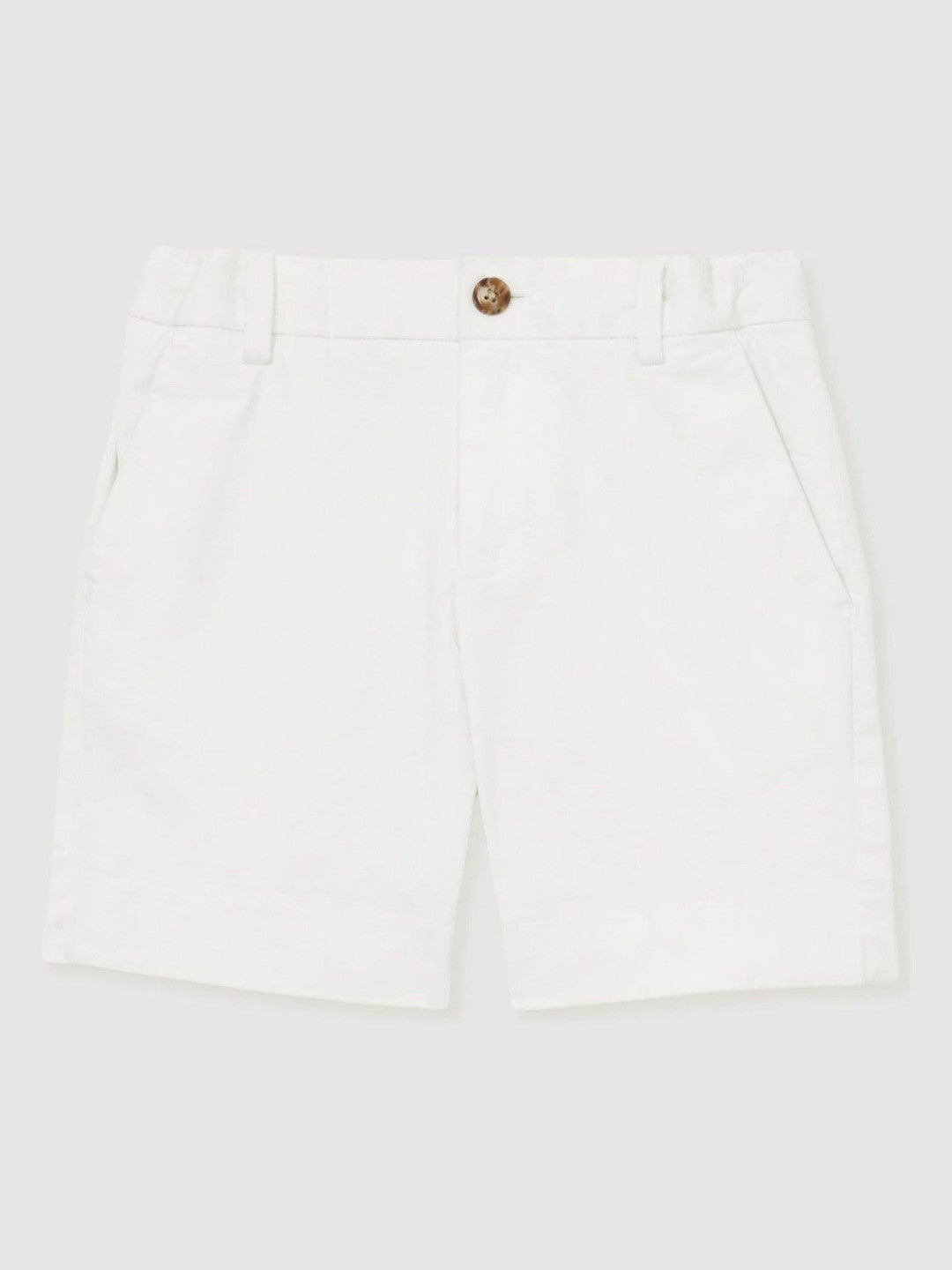 3-9 yrs Cotton Chino Shorts with Stretch White | Children