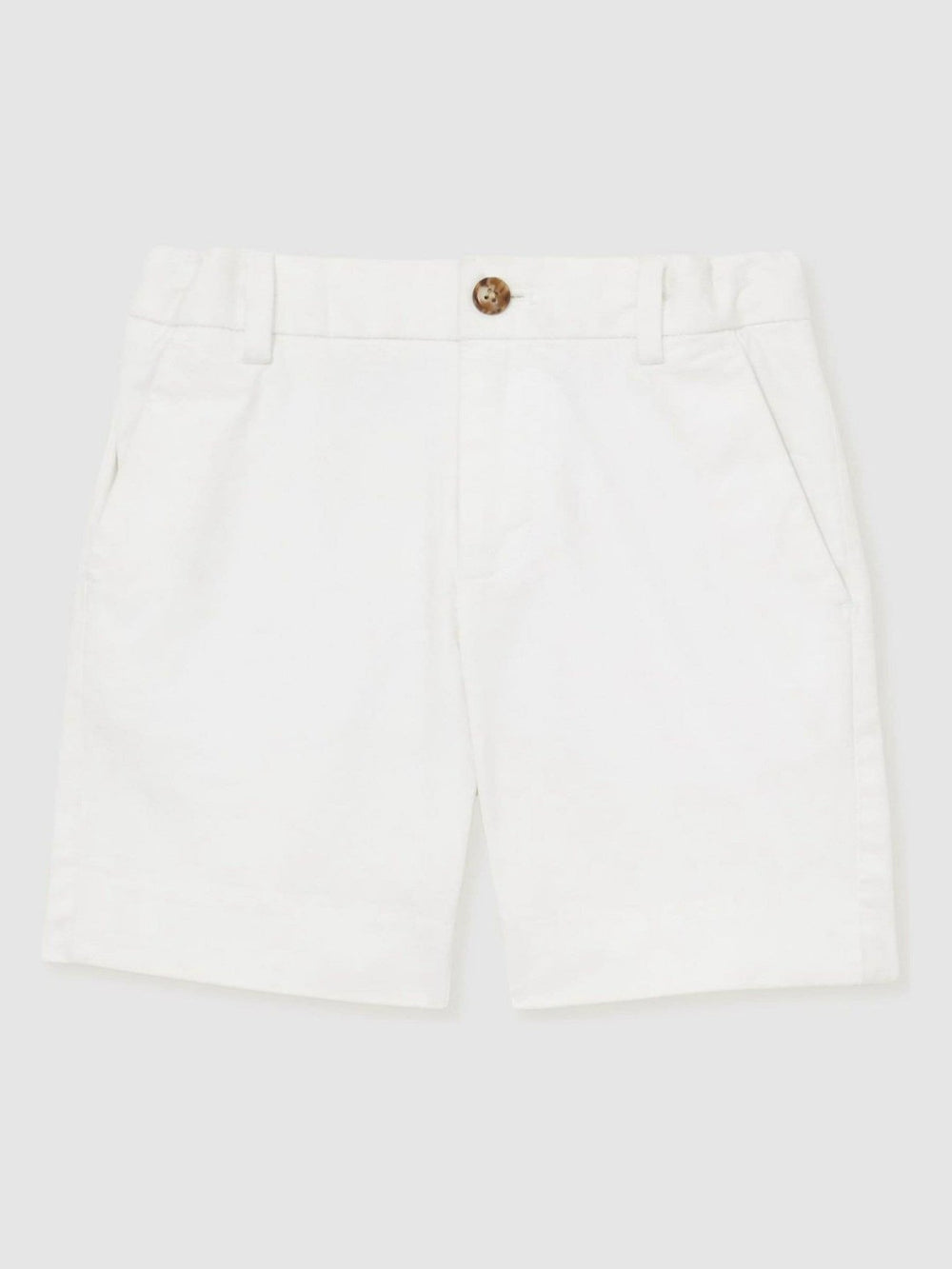 3-9 yrs Cotton Chino Shorts with Stretch White | Children