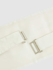 Silk Cummerbund Ivory | Mens