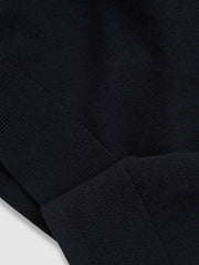 3-9 yrs Merino Wool Half-Zip Funnel Neck Jumper Navy | Children