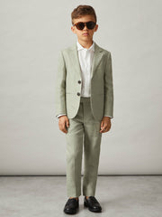 Linen Suit Shorts Apple | Children