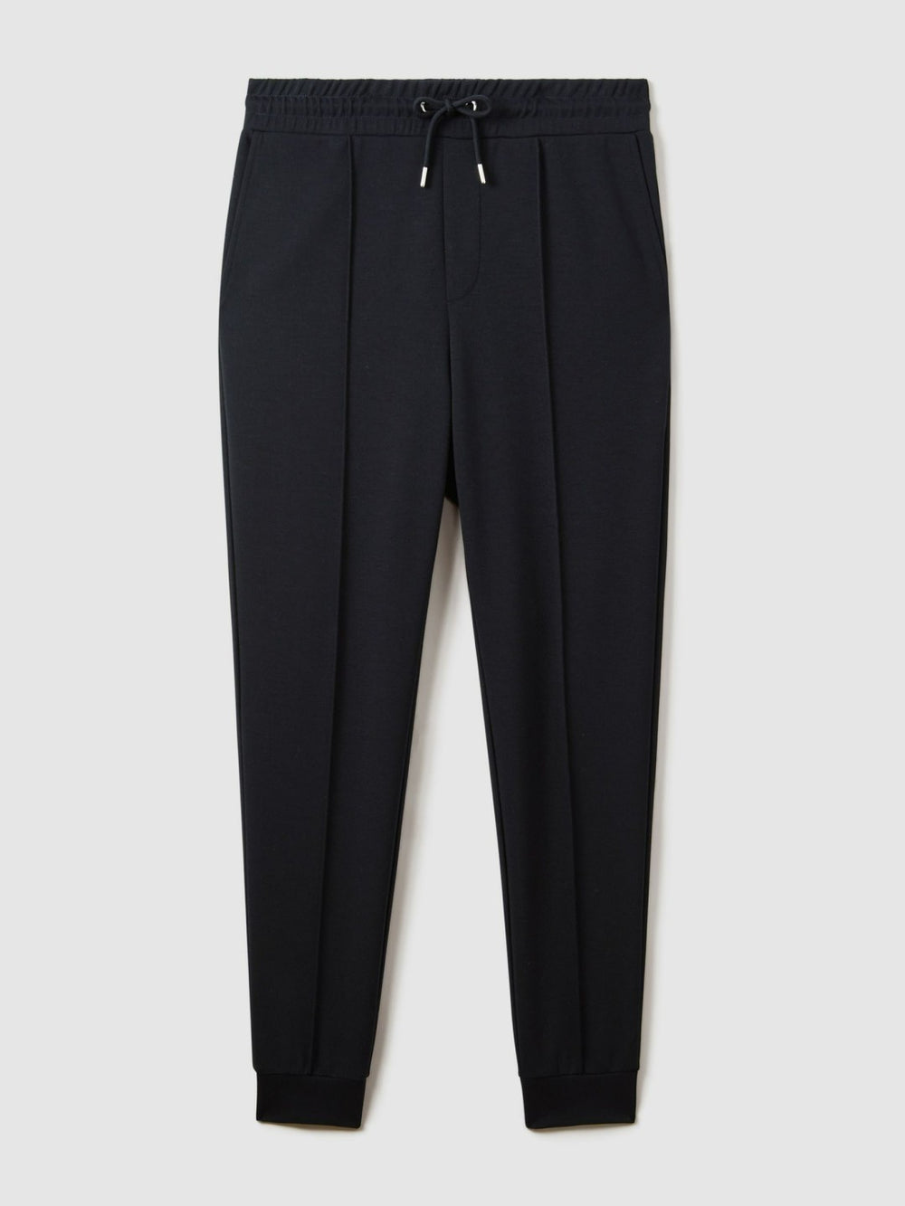 Drawstring Jersey Joggers Navy Blue | Mens