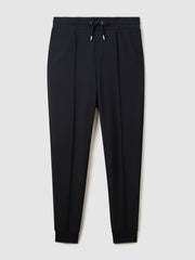 Drawstring Jersey Joggers Navy Blue | Mens