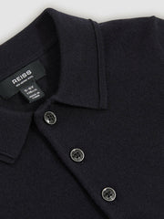9-14 yrs Merino Wool Polo Shirt Navy | Children