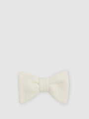 Velvet Bow Tie Ivory | Mens