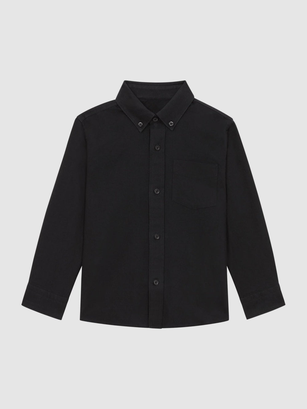 3-9 yrs Button Down Oxford Shirt Black | Children