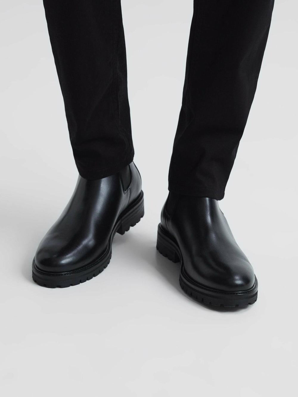 Leather Chelsea Boots Black | Mens