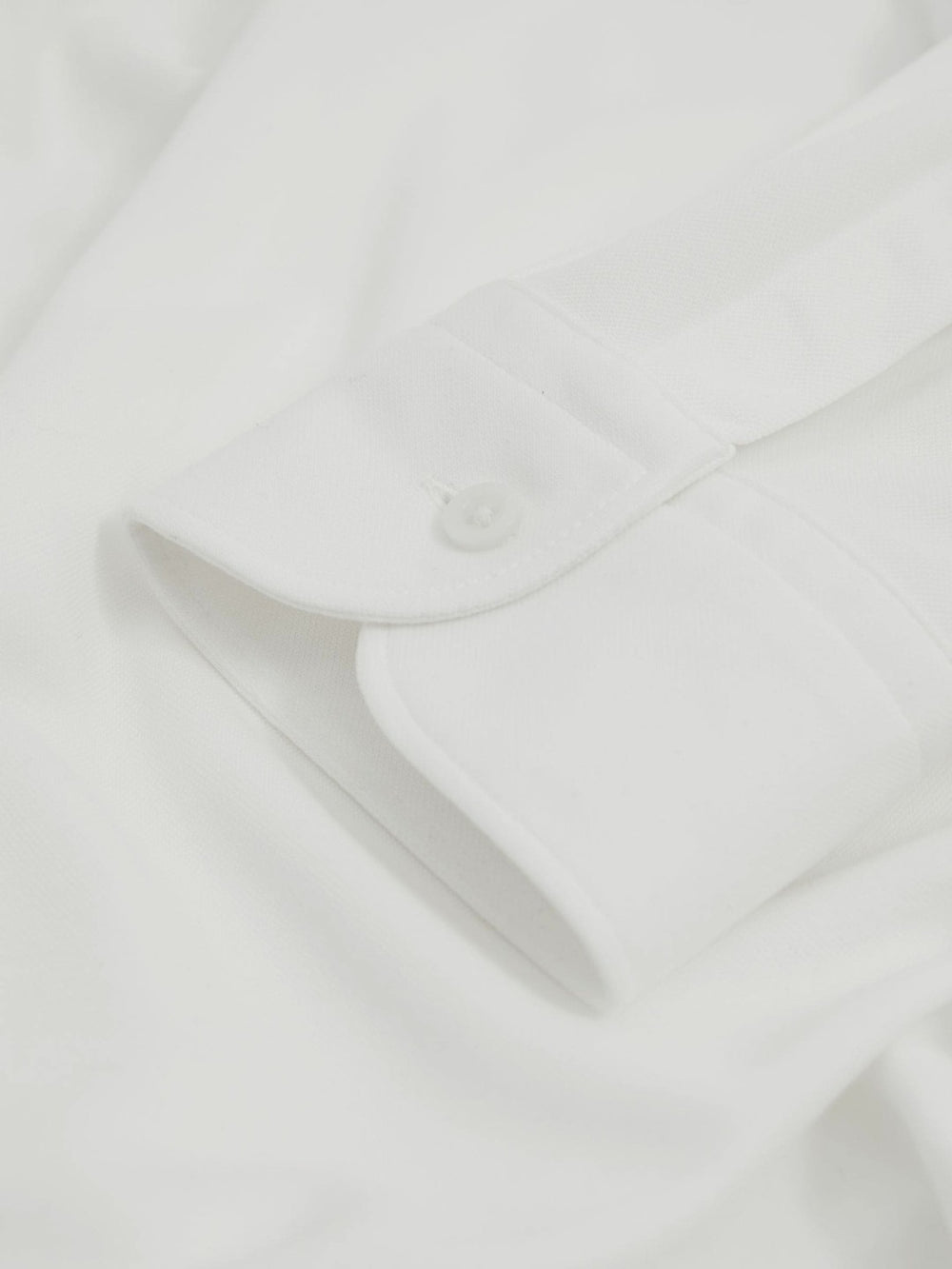 Modal Blend Cutaway Collar Shirt White | Mens