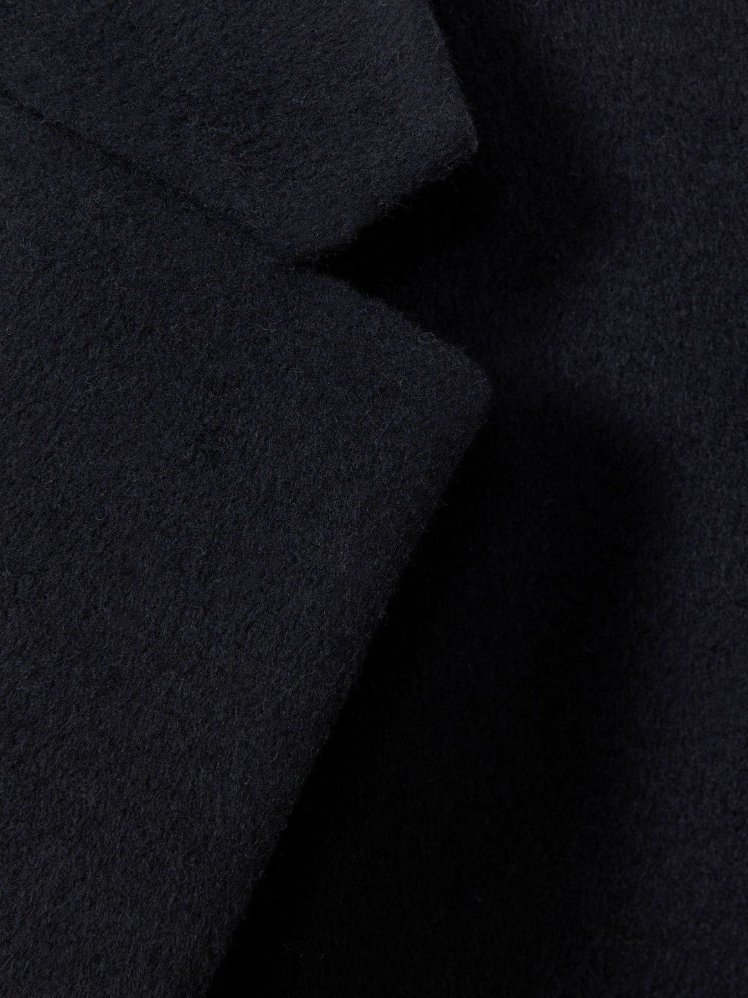 Wool Blend Single Breasted Epsom Overcoat Navy | Mens