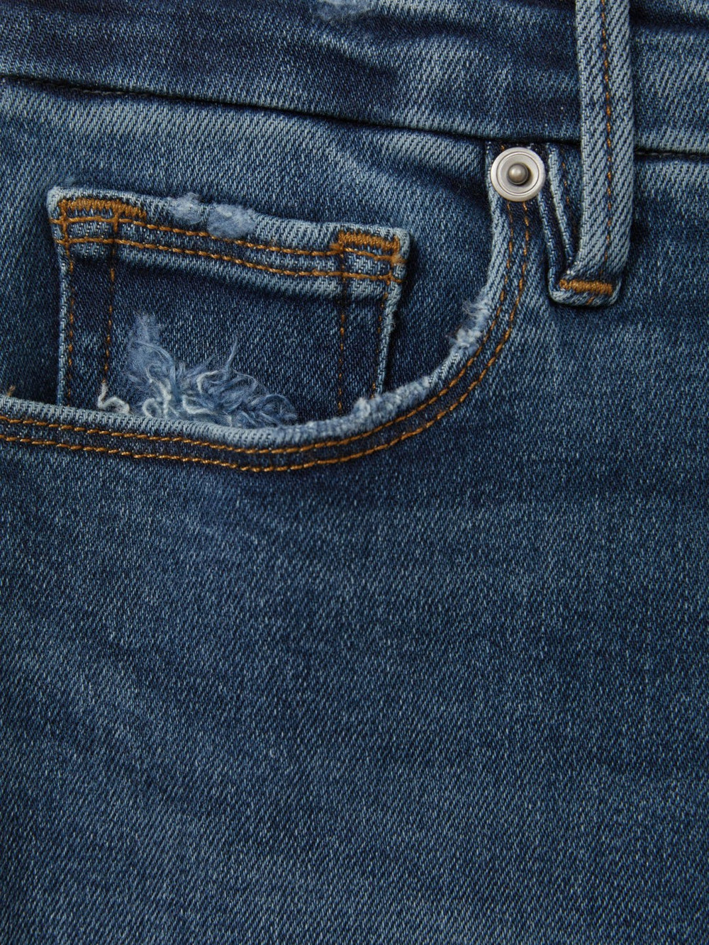 Good American Mid Rise Raw Hem Skinny Jeans Indigo | Womens