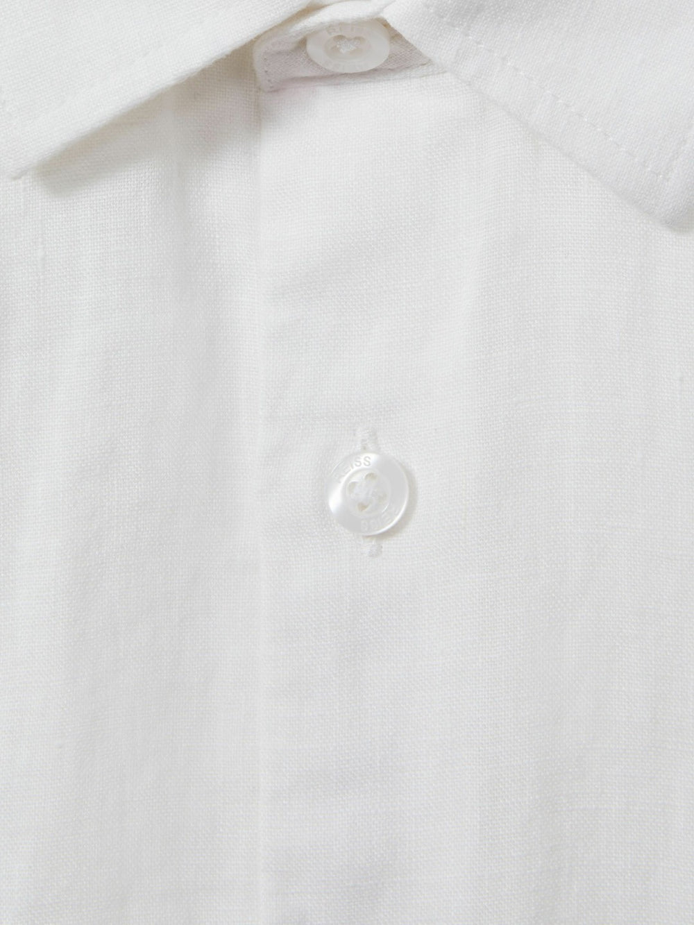 3-9 yrs Short Sleeve Linen Shirt White | Children