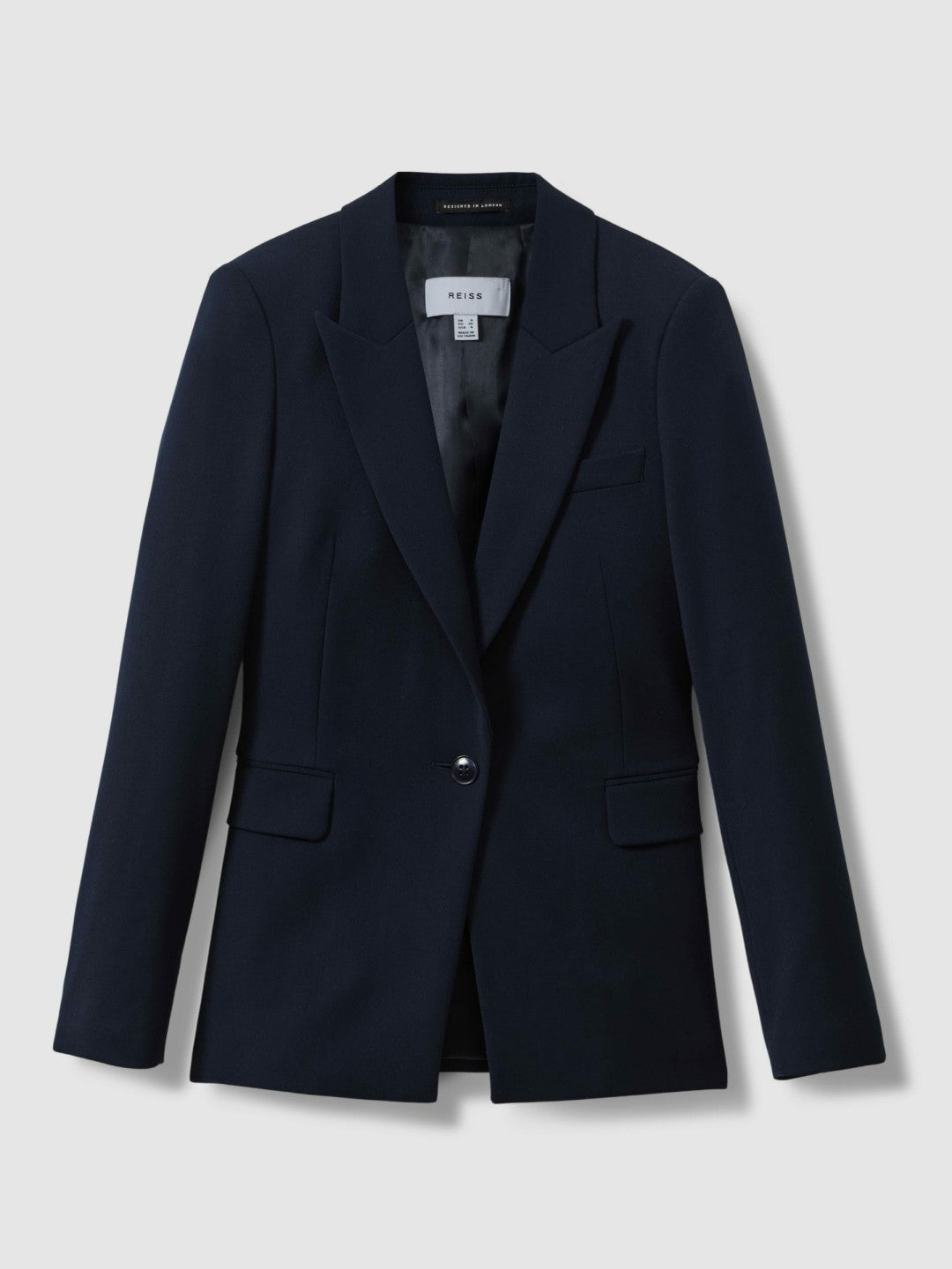Petite Tailored Single Breasted Suit Blazer Navy | Womens