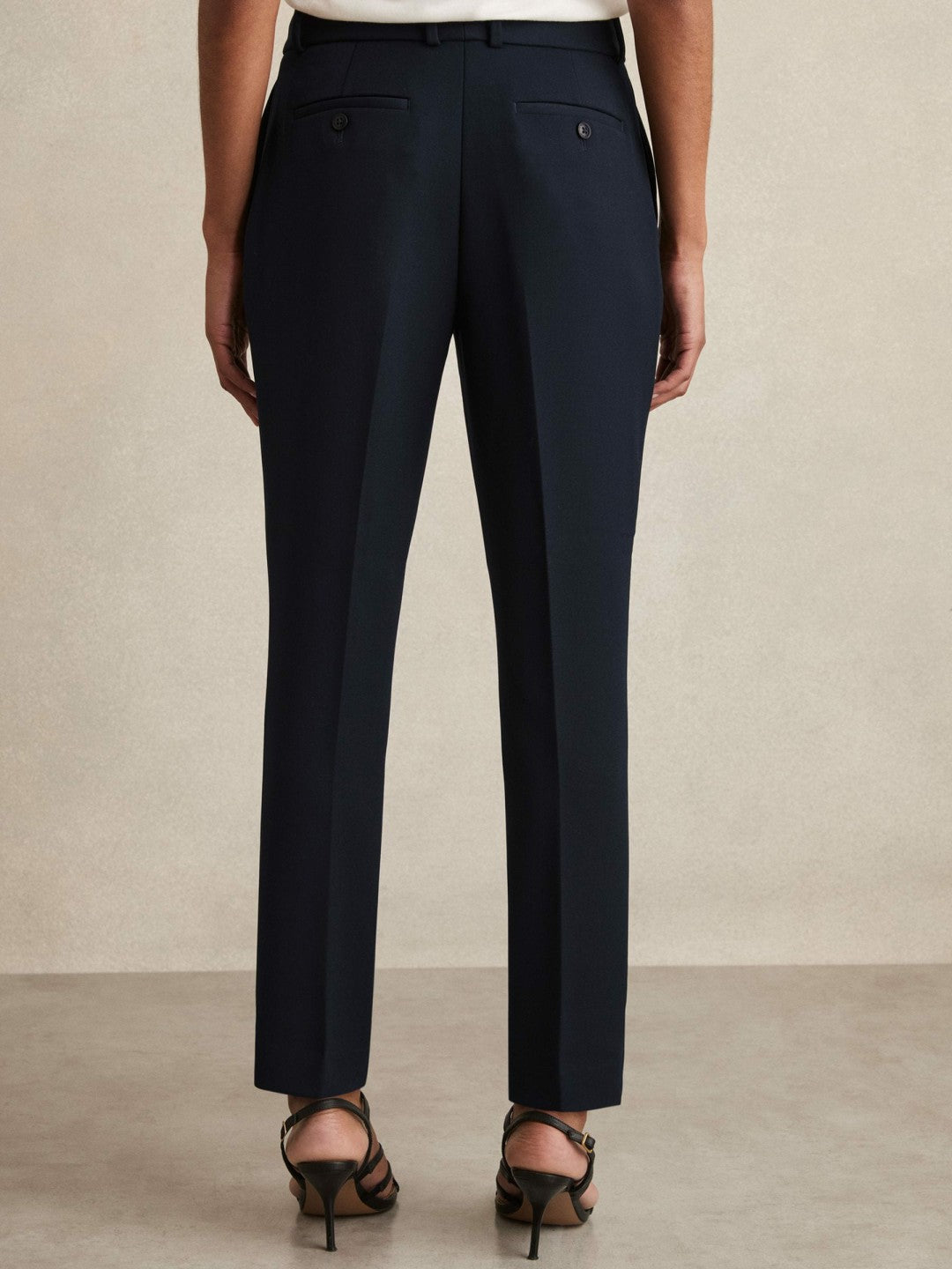 Petite Slim Fit Suit Trousers Navy | Womens