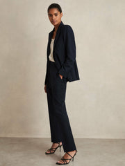Slim Fit Suit Trousers Navy | Womens