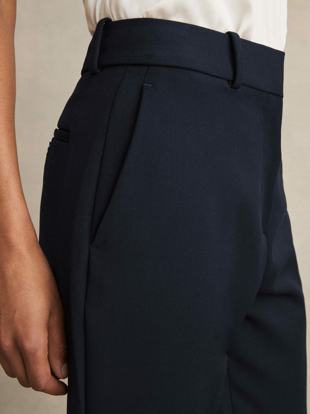Slim Fit Suit Trousers Navy | Womens