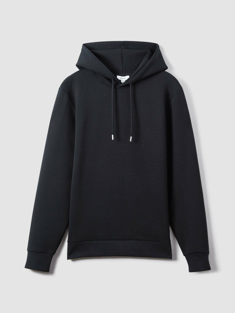 Interlock Jersey Drawstring Hoodie Navy Blue | Mens