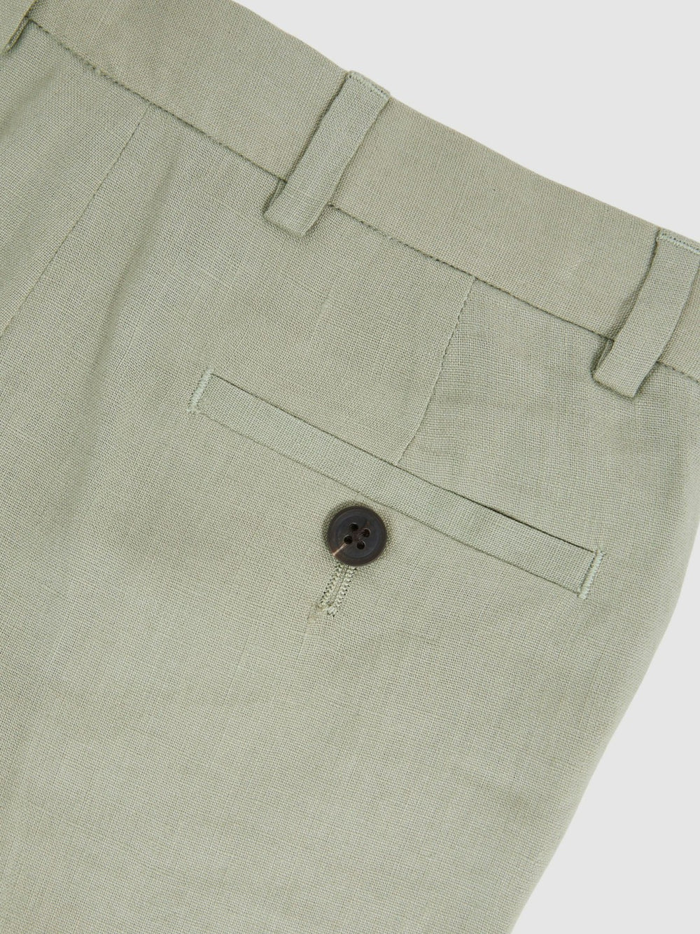 13-14 yrs Slim Fit Linen Adjustable Trousers Apple | Children