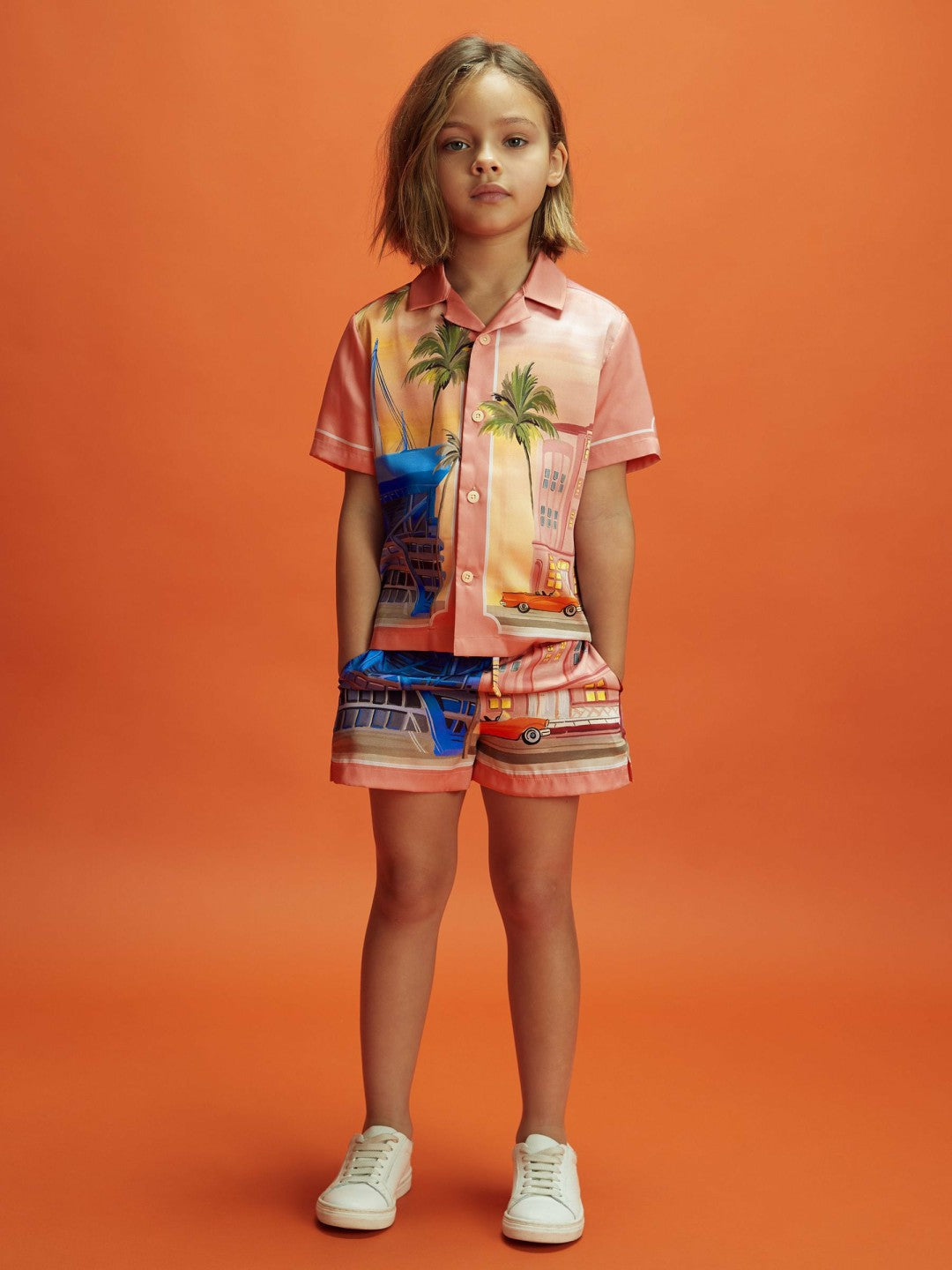 Senior McLaren F1 Miami Drawstring Shorts Pink Multi | Children
