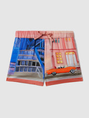 Junior McLaren F1 Miami Drawstring Shorts Pink Multi | Children
