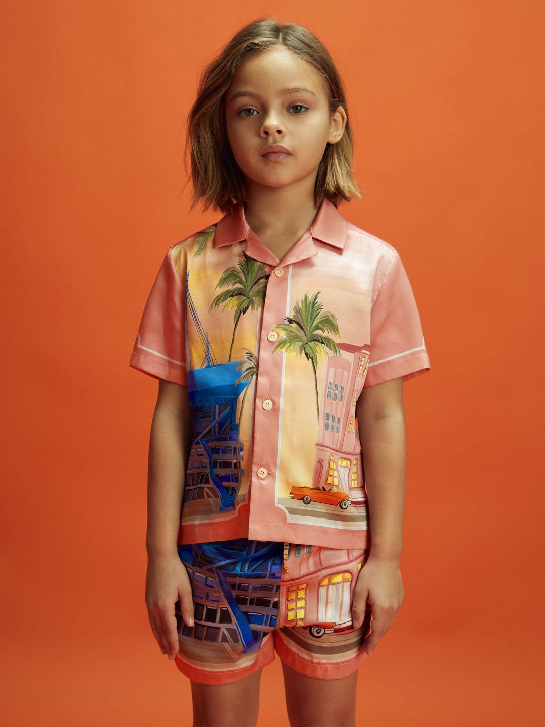 Junior McLaren F1 Miami Drawstring Shorts Pink Multi | Children