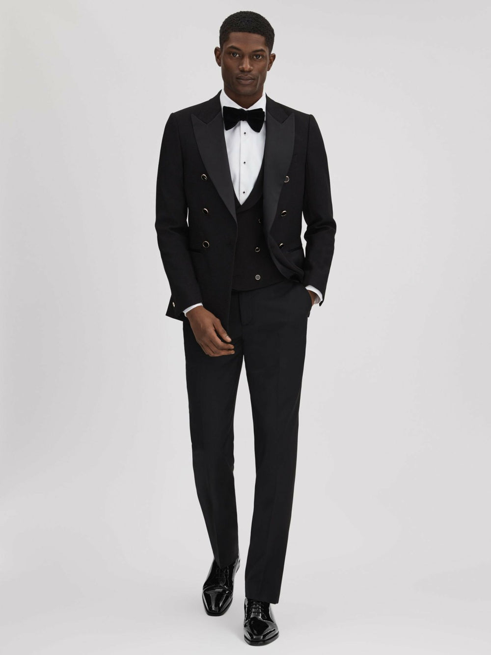 Patent Leather Lace-Up Shoes Black | Mens