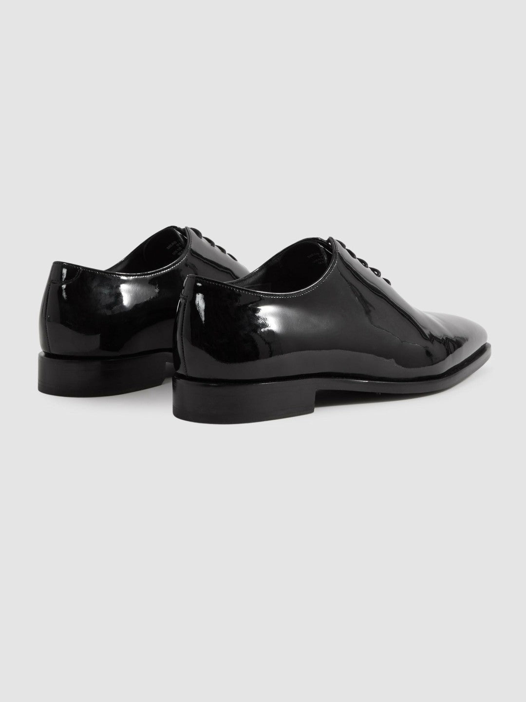 Patent Leather Lace-Up Shoes Black | Mens