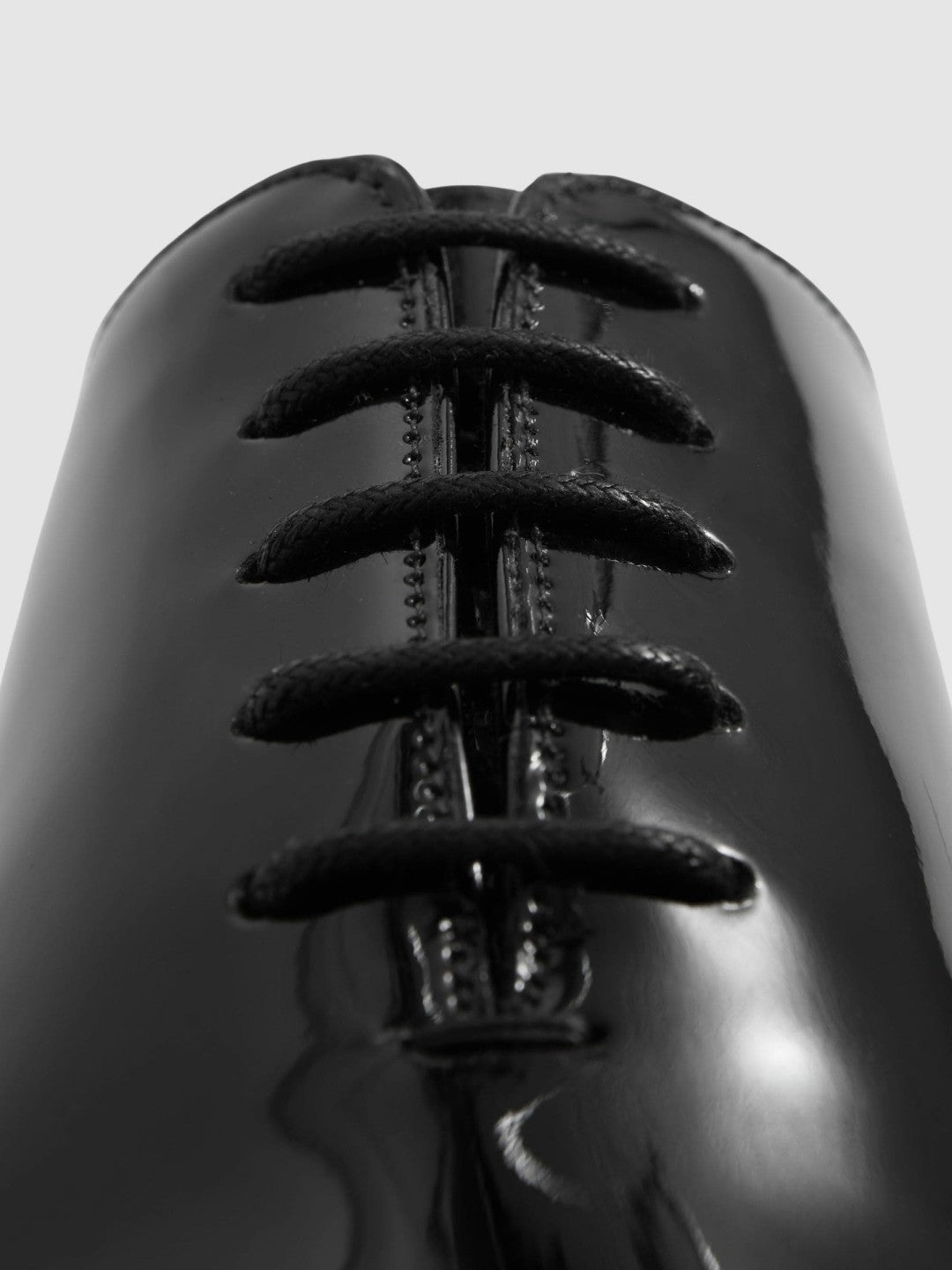 Patent Leather Lace-Up Shoes Black | Mens
