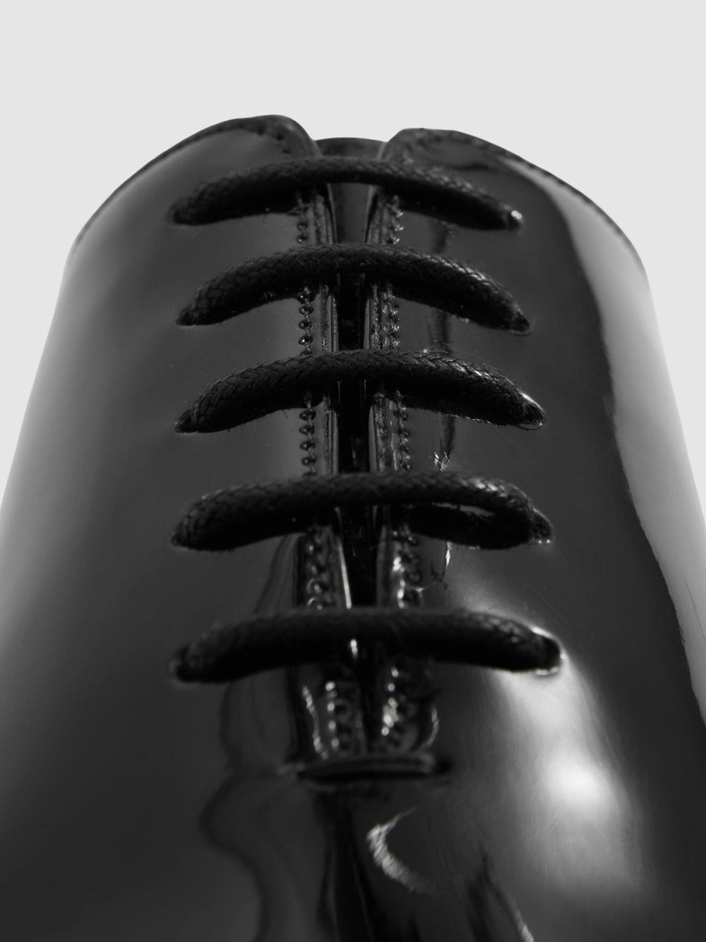 Patent Leather Lace-Up Shoes Black | Mens