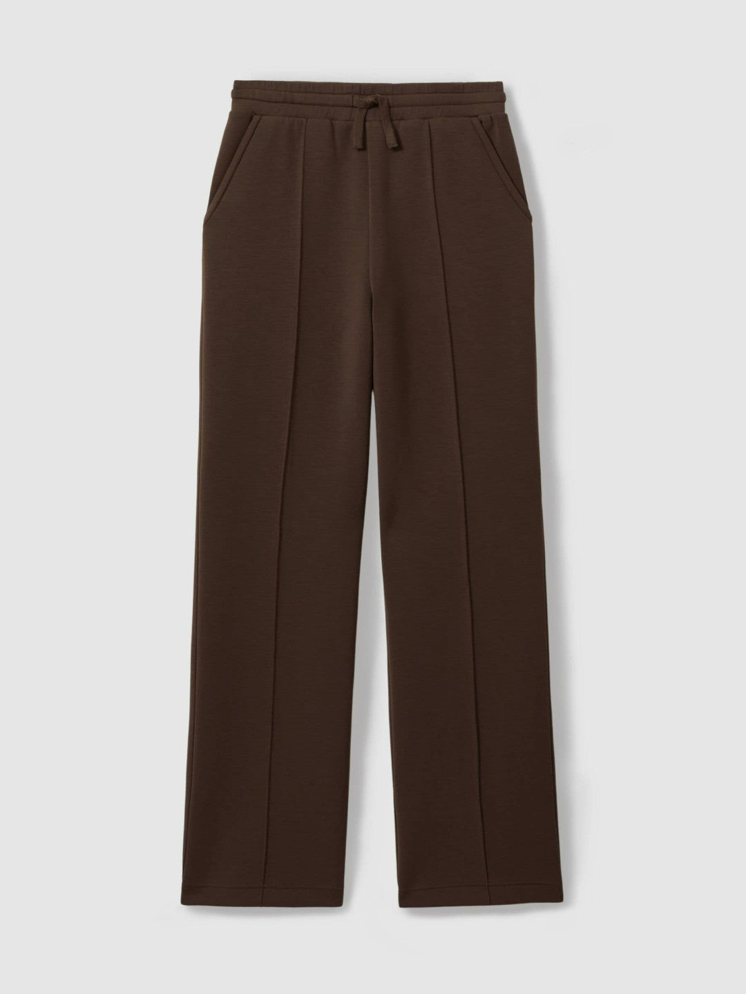 Interlock Wide-Leg Joggers Chocolate | Womens