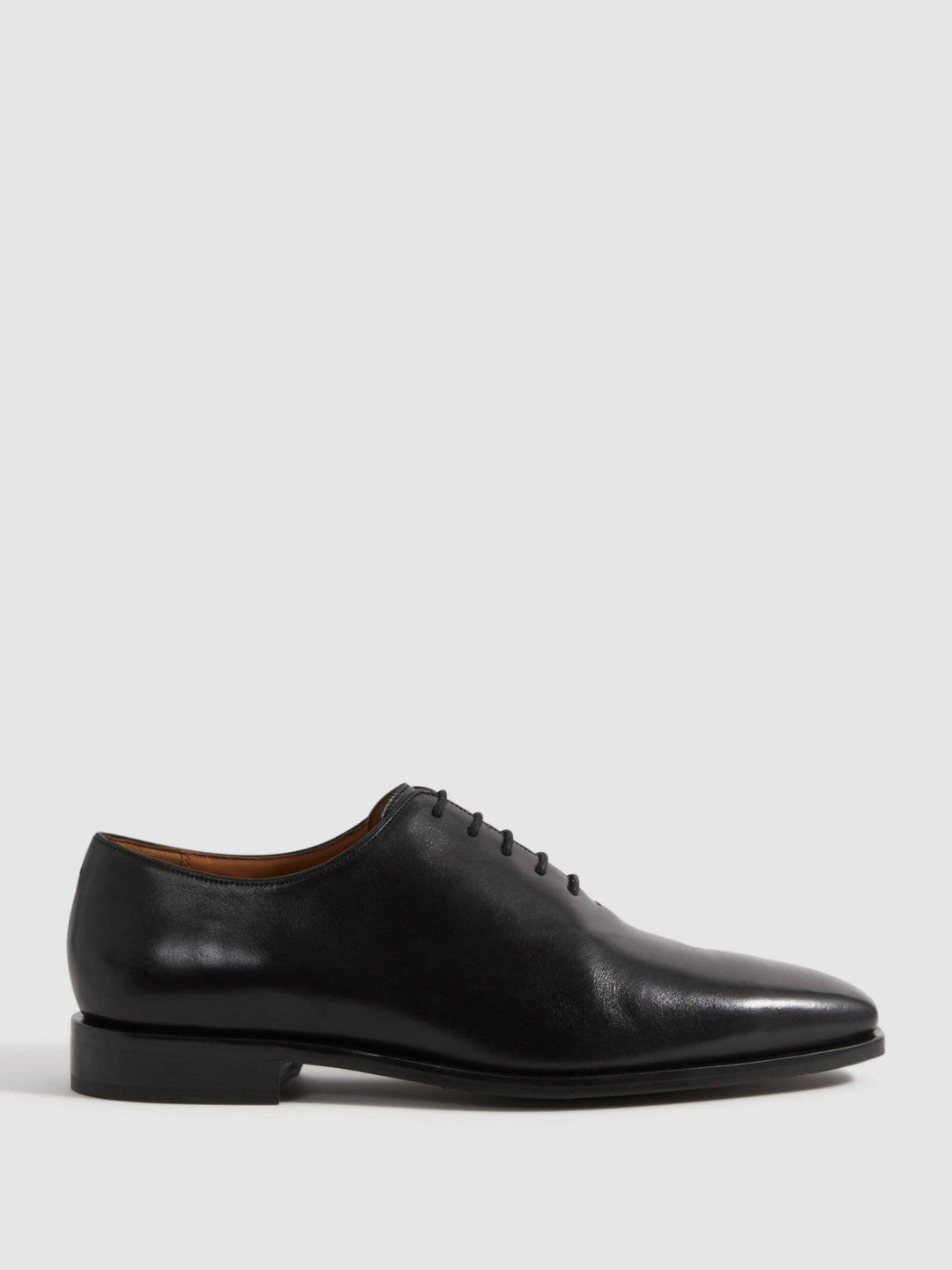 Leather Lace-Up Shoes Black | Mens