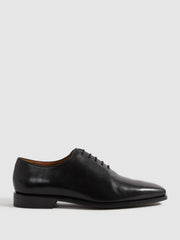 Leather Lace-Up Shoes Black | Mens