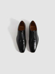 Leather Lace-Up Shoes Black | Mens