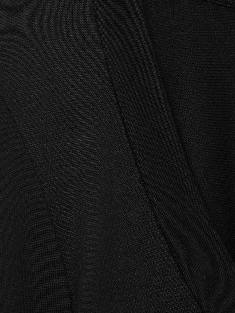 Jersey V-Neck Top Black | Womens