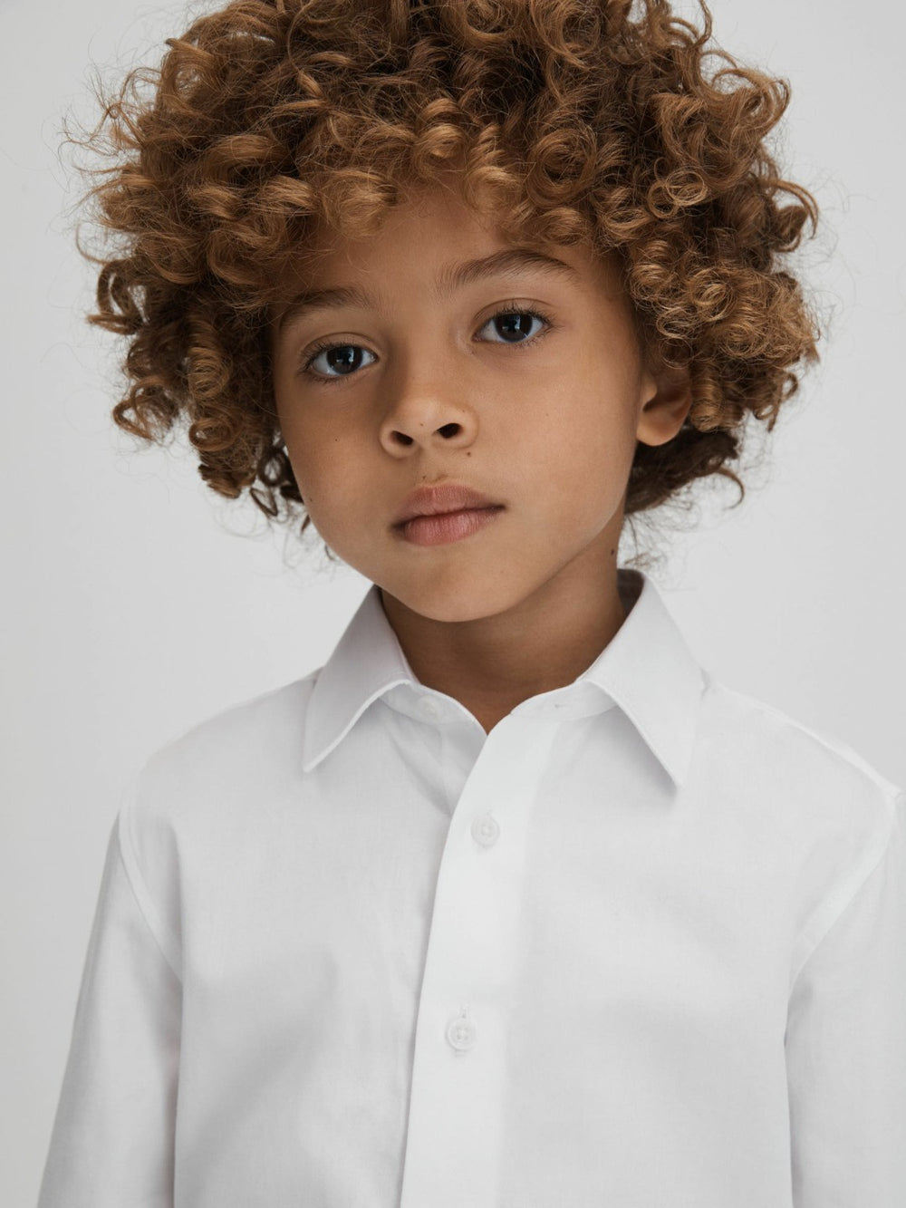 3-9 yrs Slim Fit Cotton Shirt White | Children