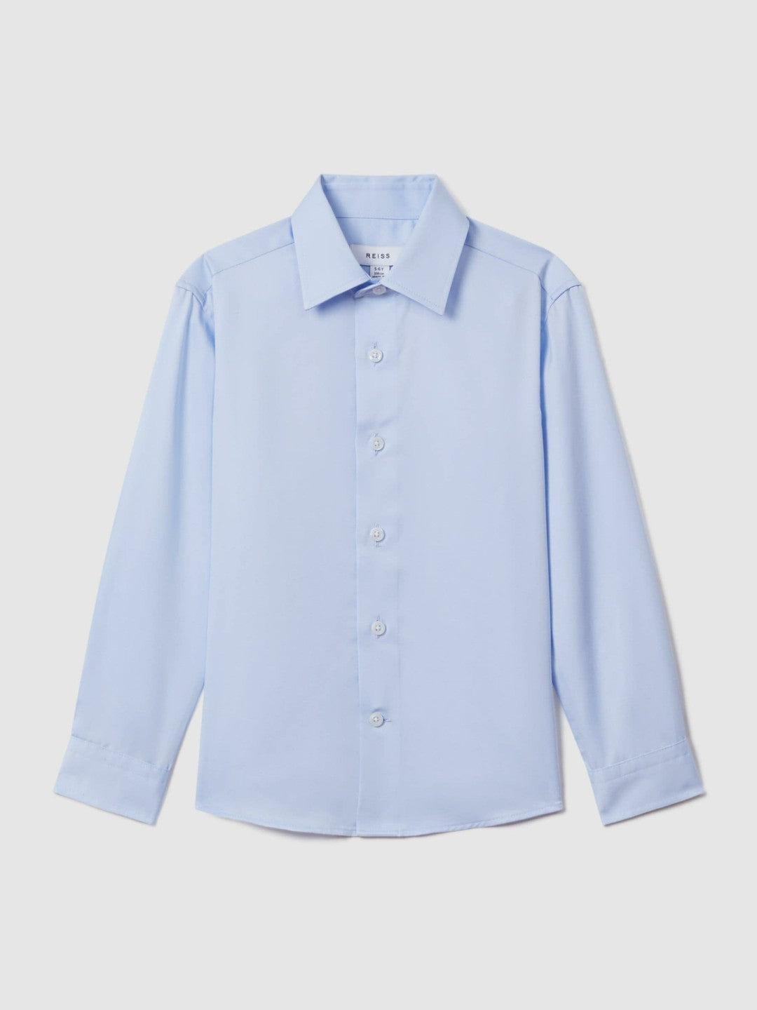 3-9 yrs Slim Fit Cotton Shirt Soft Blue | Children