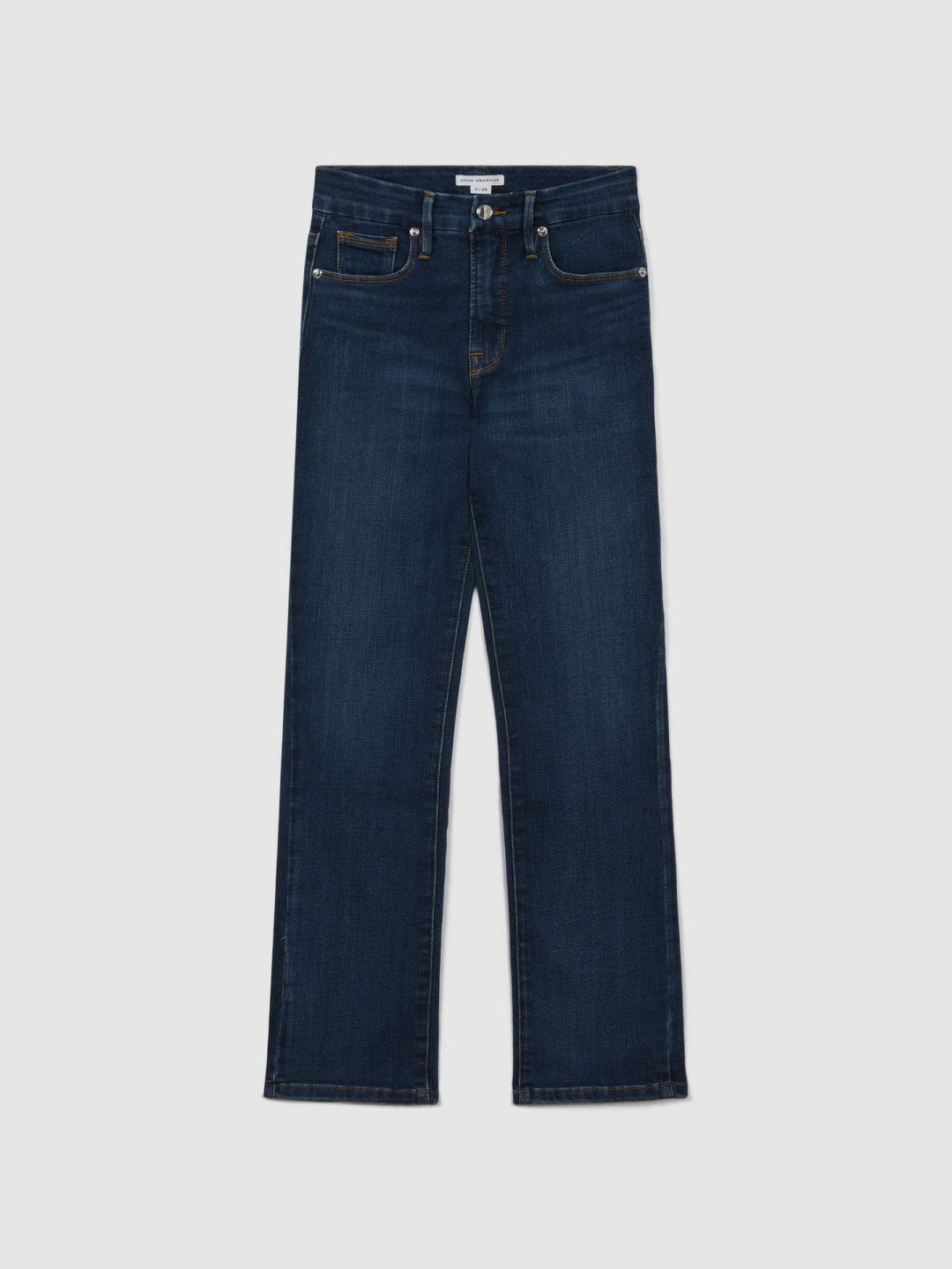 Good American Slim Fit Cropped Jeans Blue | Womens