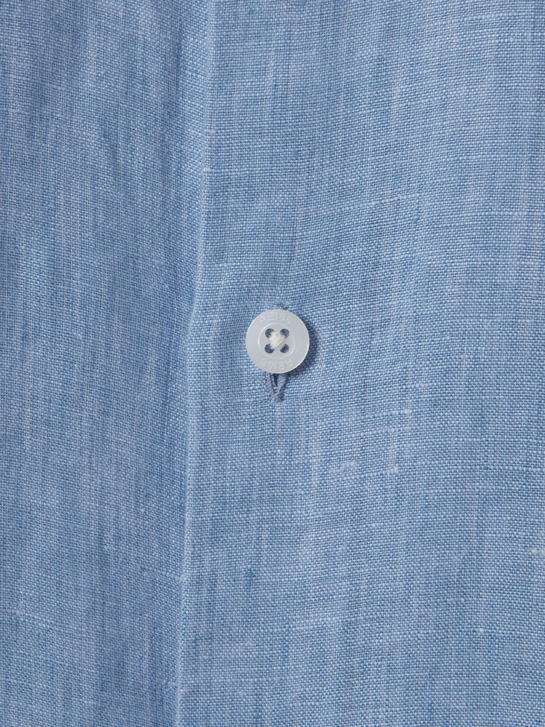 3-9 yrs Striped Linen Cutaway Collar Shirt Sky Blue | Children