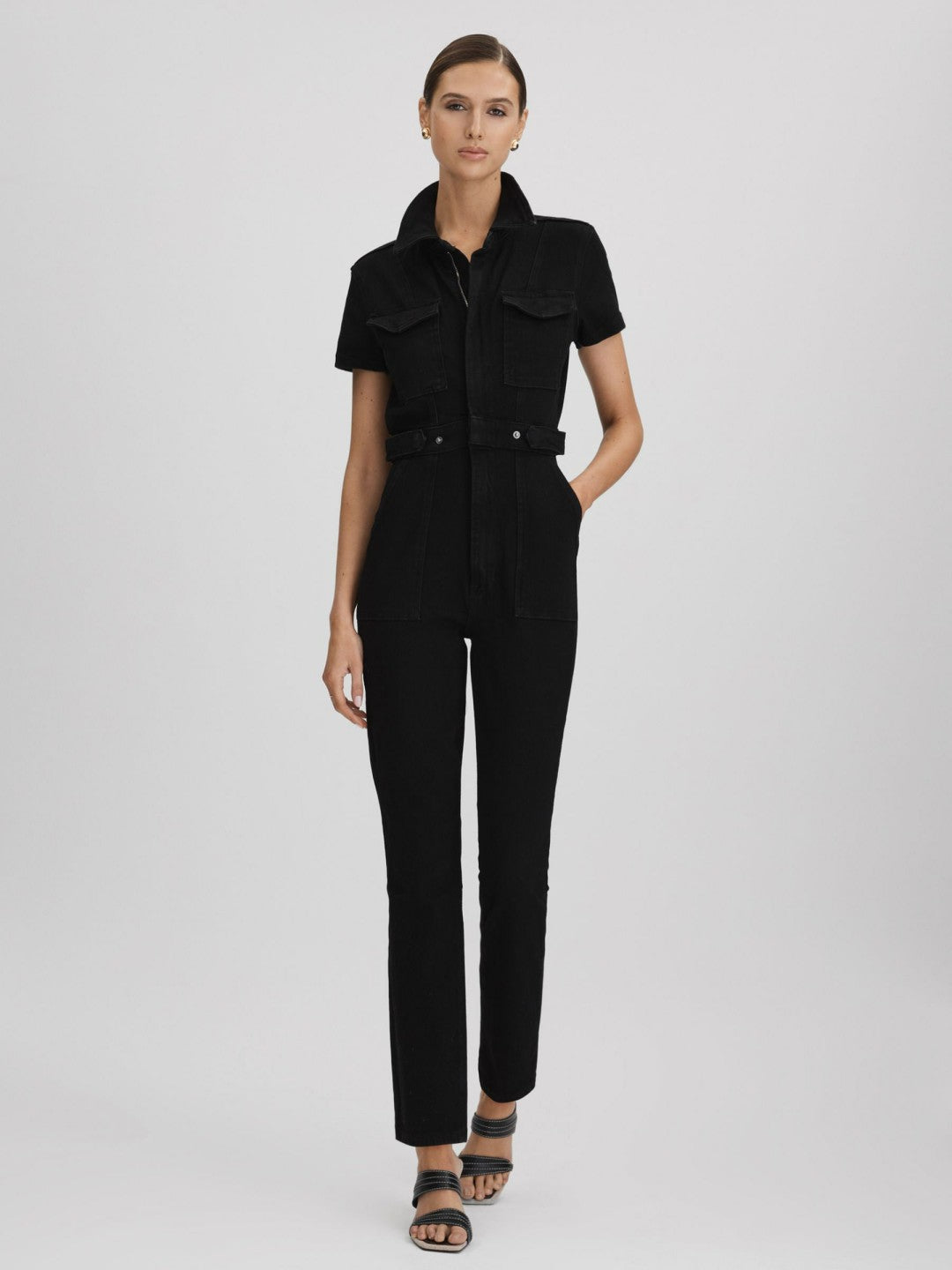 Good American Denim Jumpsuit Black | Womens