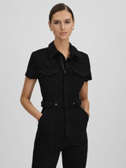 Good American Denim Jumpsuit Black | Womens