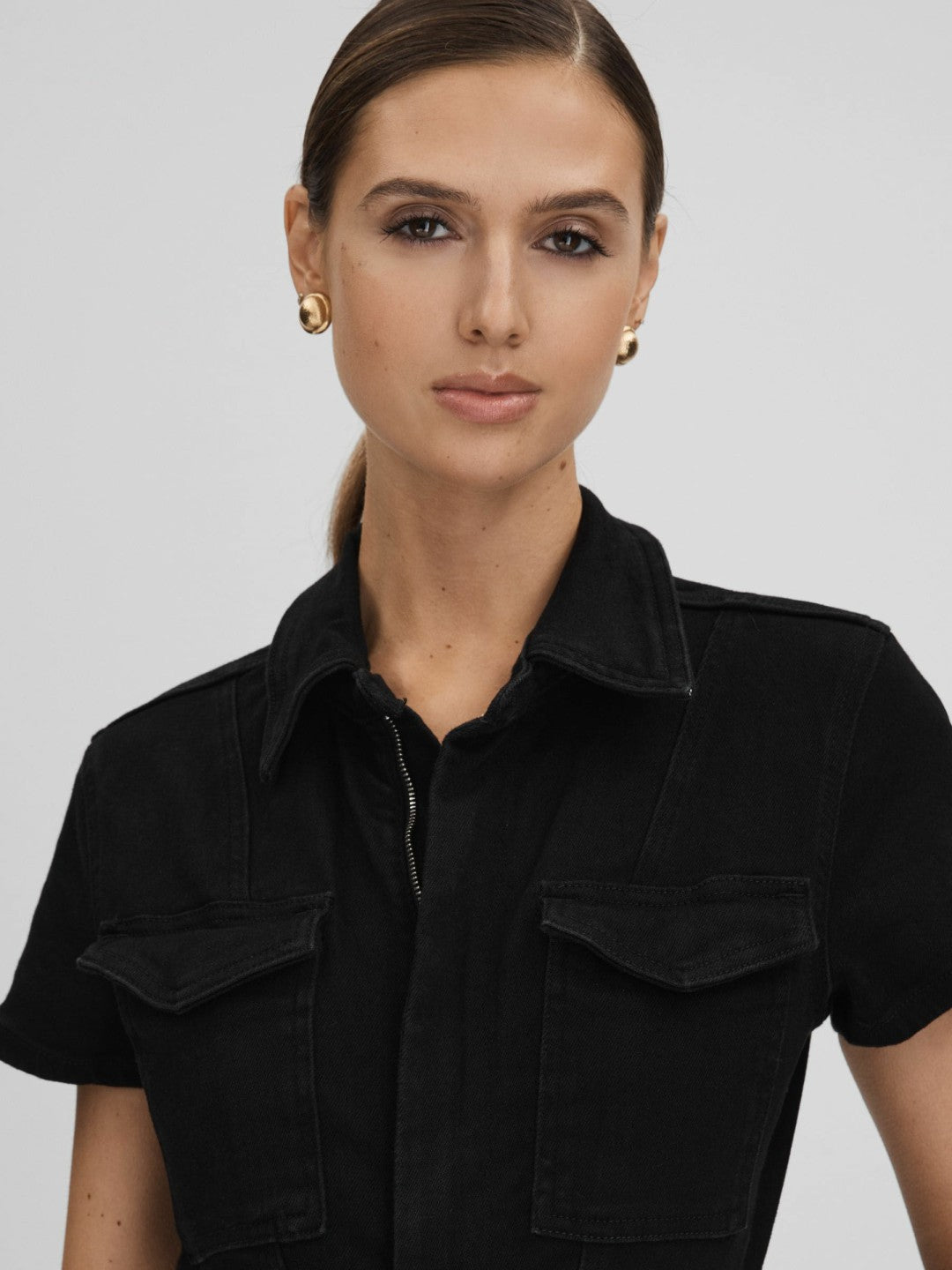 Good American Denim Jumpsuit Black | Womens